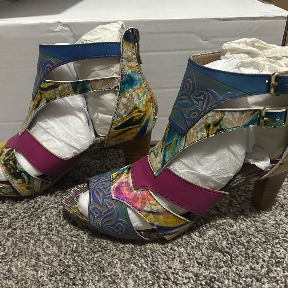 L’Artiste by Spring Step Brooke Sandals Women’s Size 9 EUC - Picture 2 of 10